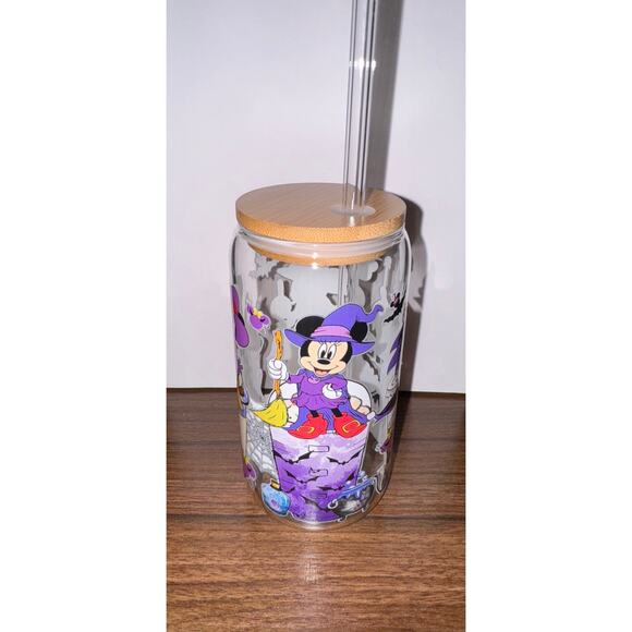 Mickey Halloween Glass Set featuring Minnie Donald Duck 16oz - Picture 9 of 9